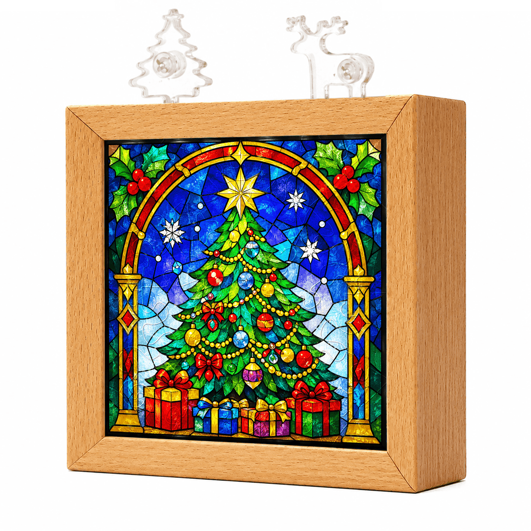 Acrylic Puzzle Night Light - Beautiful Christmas Tree