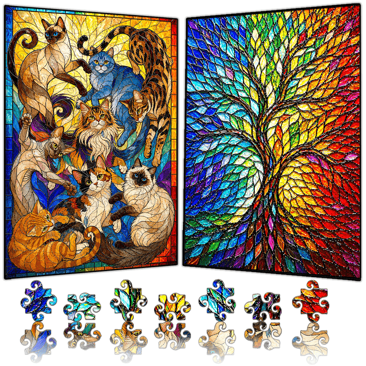 Tree Of Life is Cats - Morphing Lenticular Puzzle