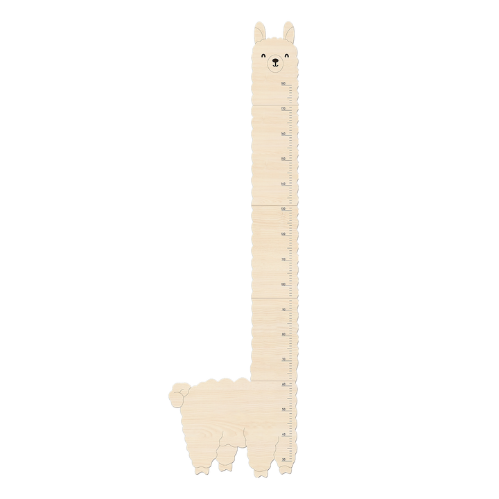Personalized Wooden Alpaca Llama Growth Chart Ruler Clearance Sale
