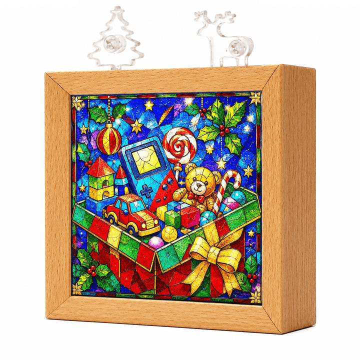 Acrylic Puzzle Night Light -Christmas Gift Box