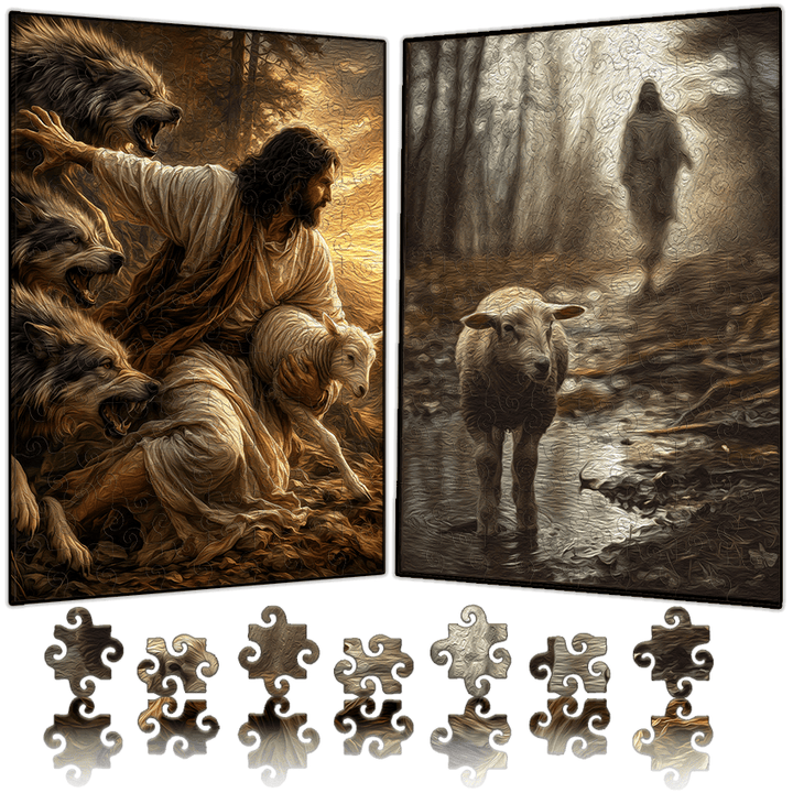 Jesus' sheep - Morphing Lenticular Puzzle