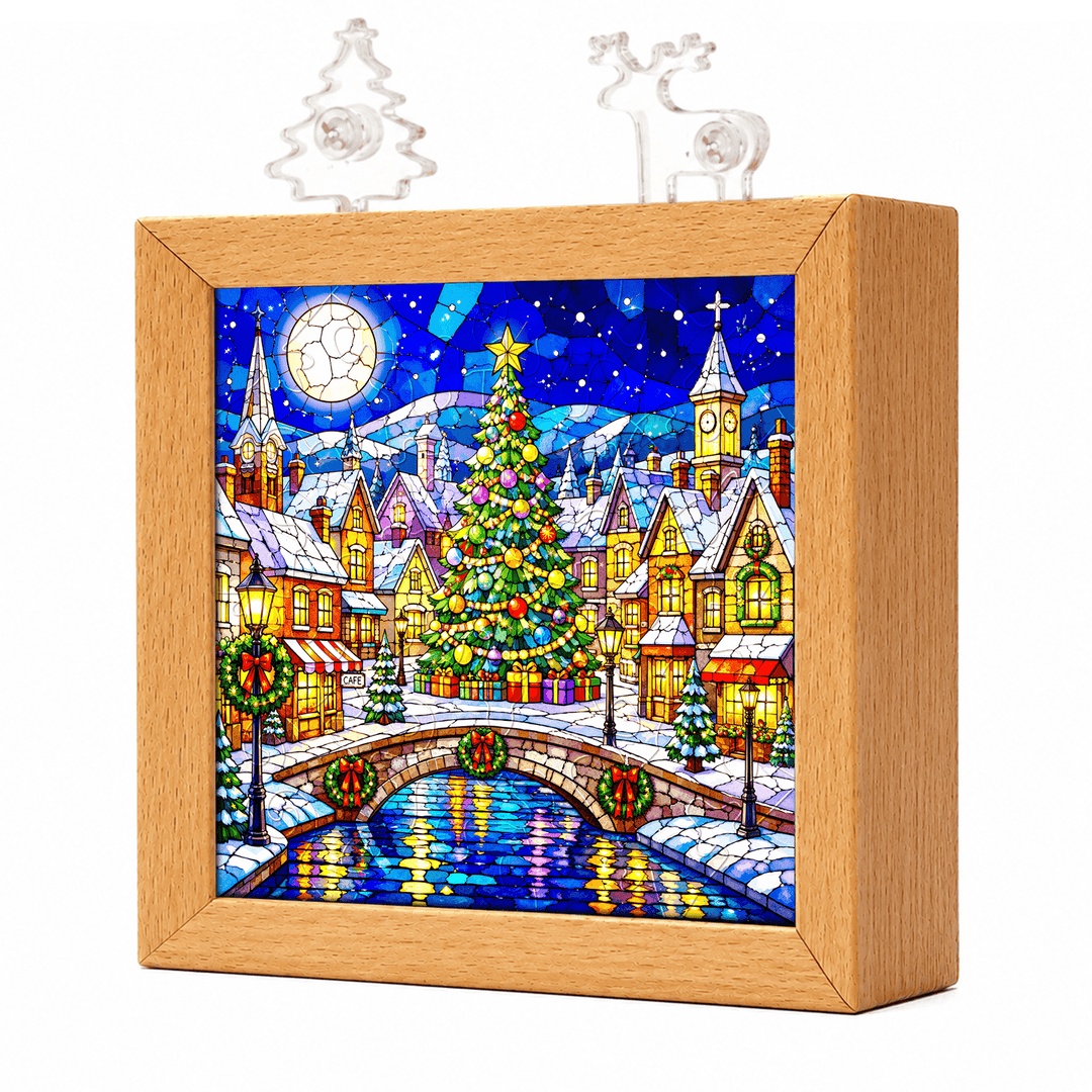 Acrylic Puzzle Night Light - Christmas Tree