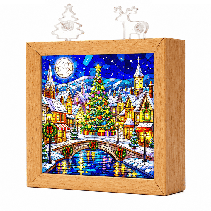 Acrylic Puzzle Night Light - Christmas Tree