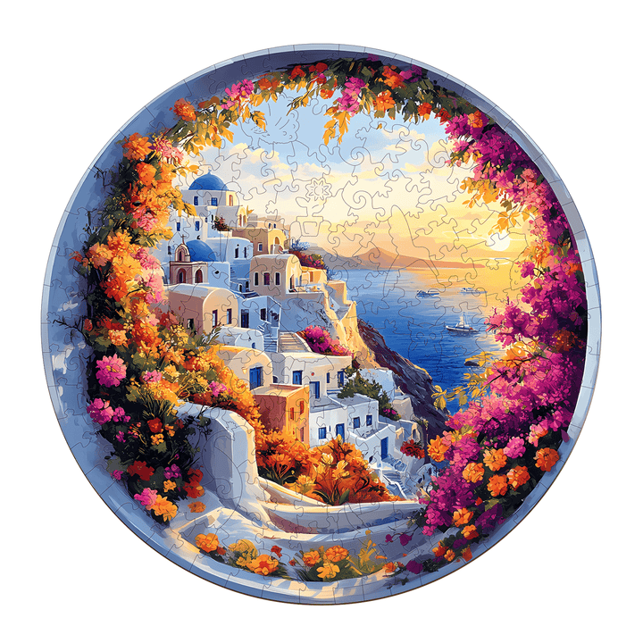 Santorini Wooden Jigsaw Puzzle