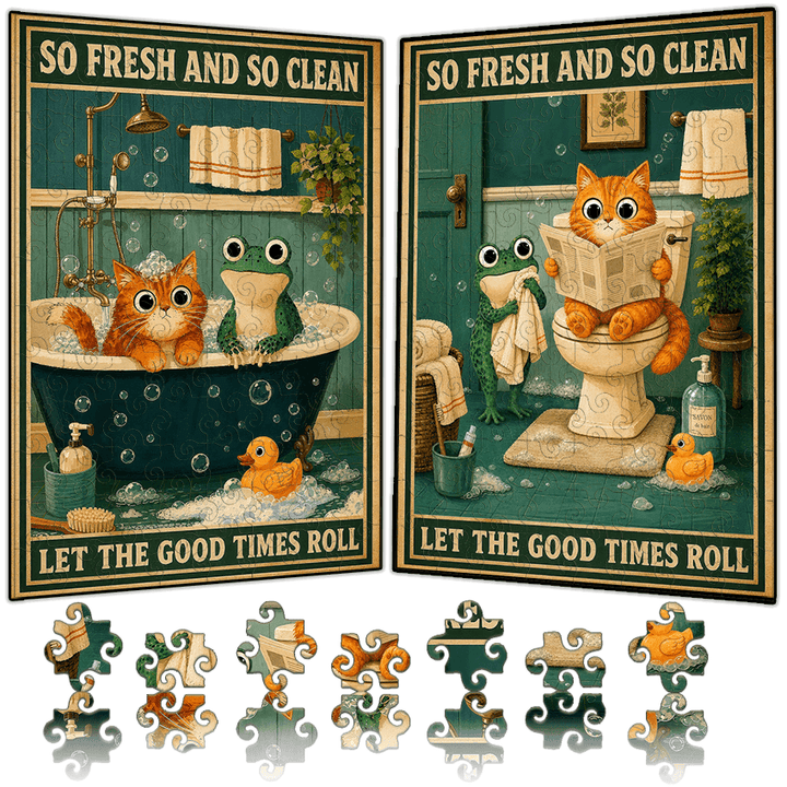 Clean Time - Morphing Lenticular Puzzle