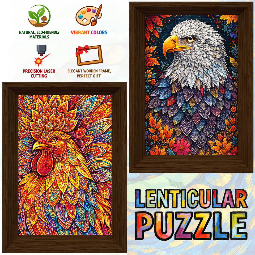 The Eagle Within - Morphing Lenticular Puzzle
