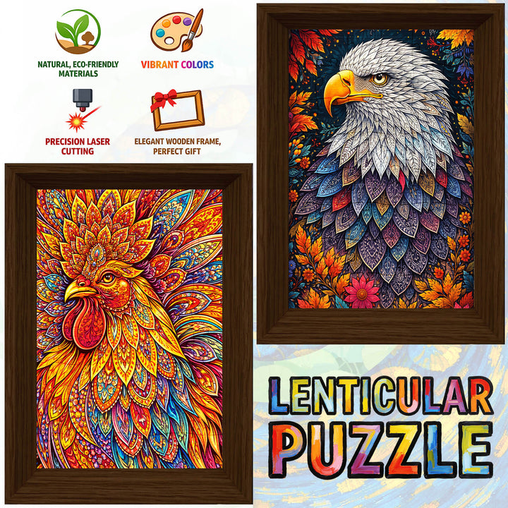 The Eagle Within - Morphing Lenticular Puzzle