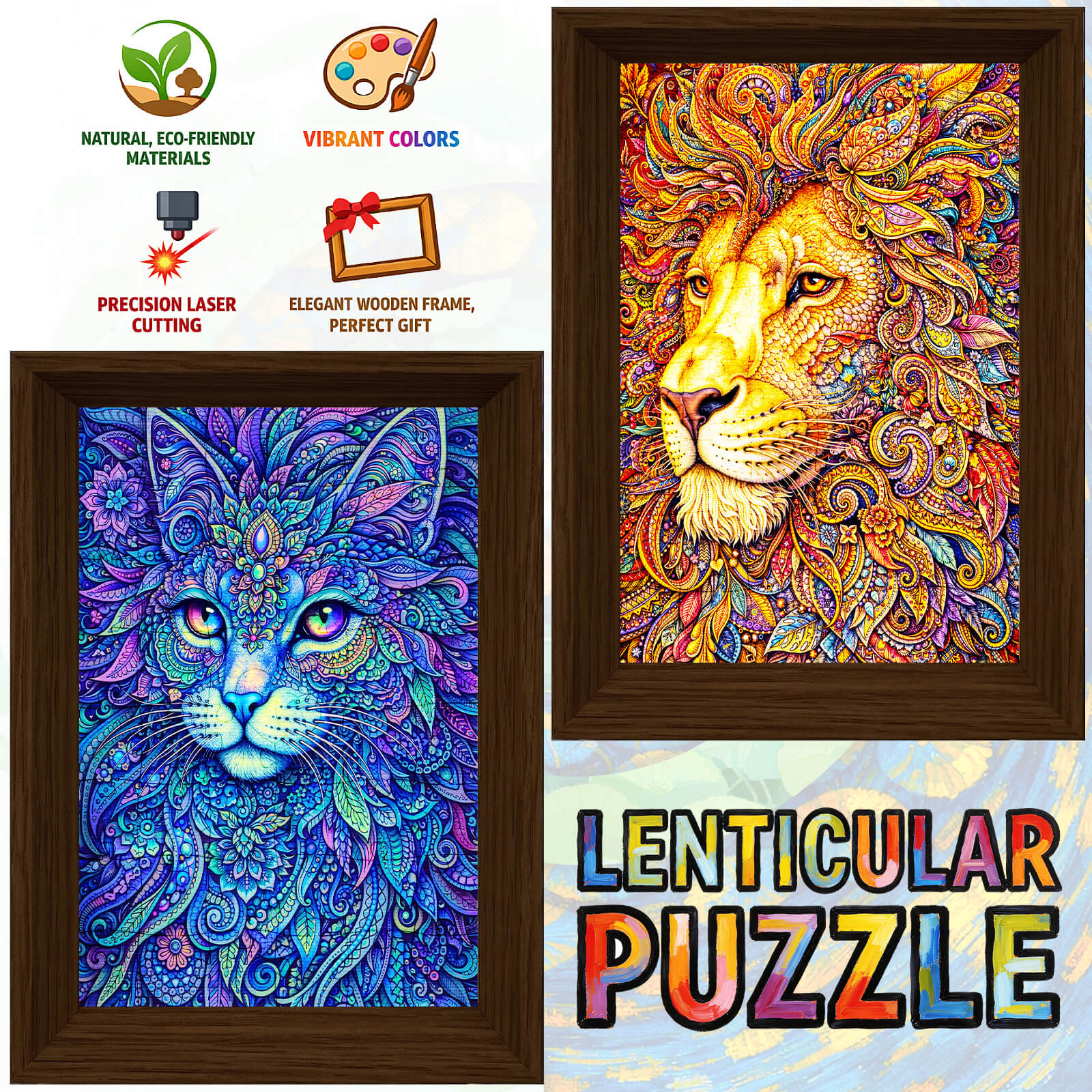 The Lion Within - Morphing Lenticular Puzzle