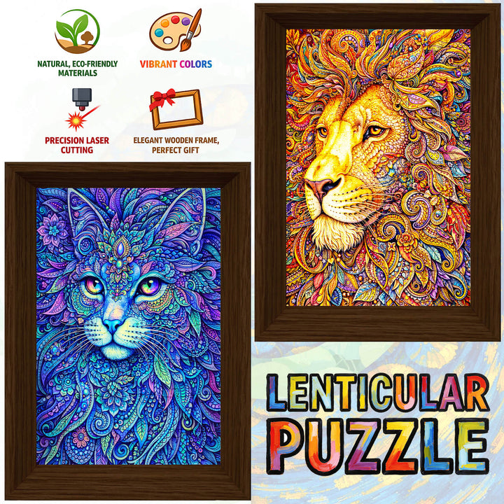 The Lion Within - Morphing Lenticular Puzzle