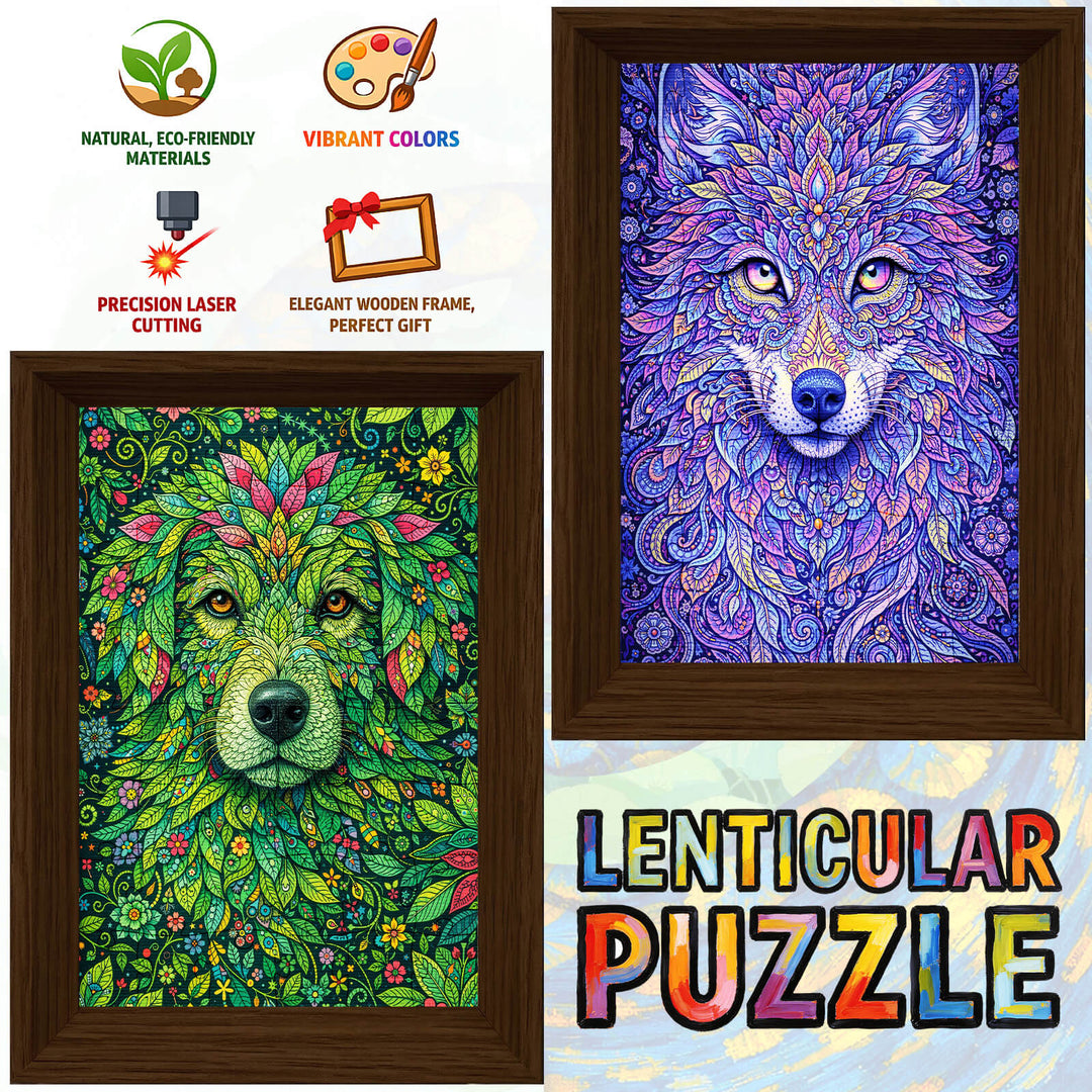 The Wolf Within - Morphing Lenticular Puzzle