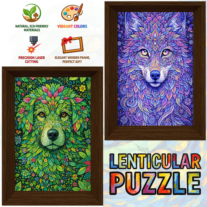 The Wolf Within - Morphing Lenticular Puzzle