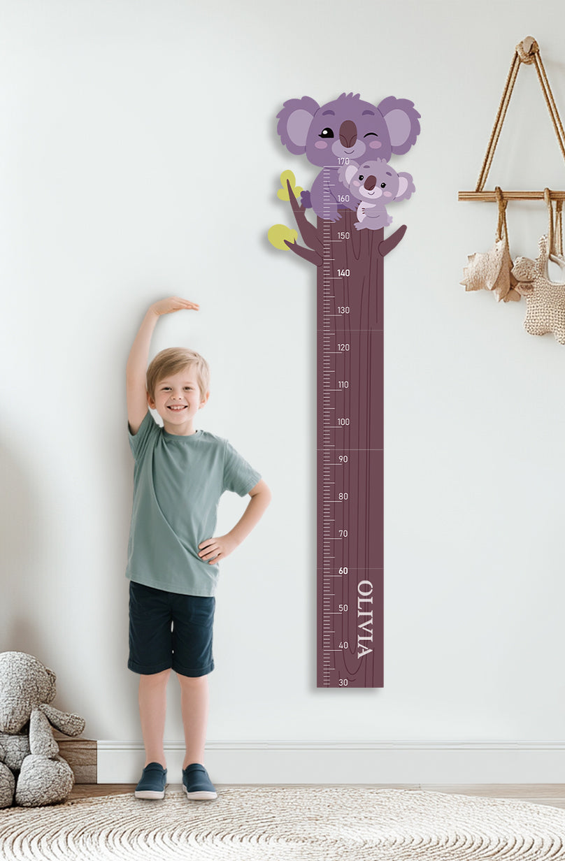 Personalized Wooden Koala Growth Chart Ruler