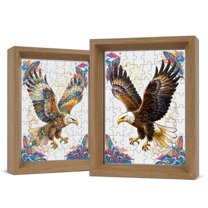Double Sided Acrylic Jigsaw -Magnificent Eagle