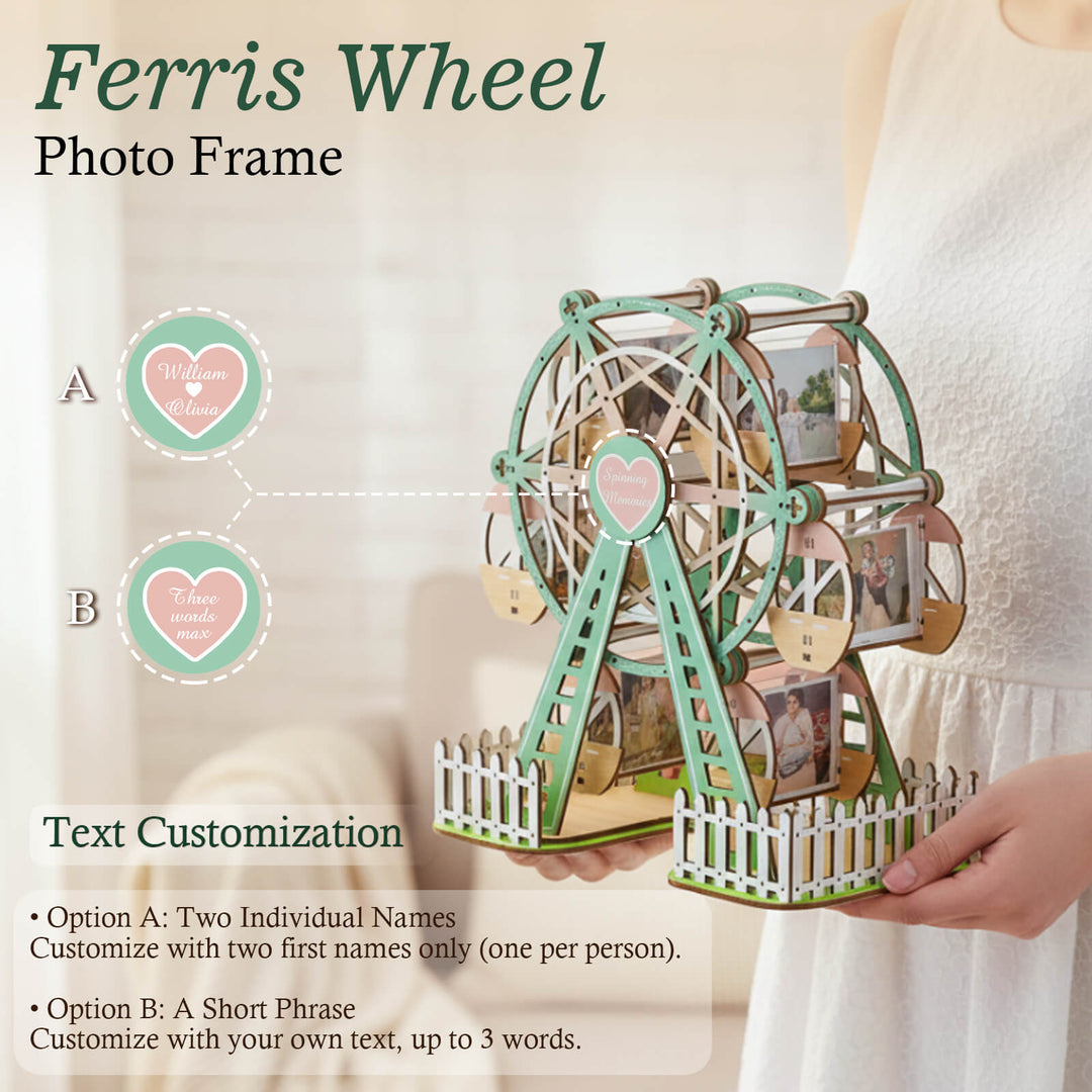 Fresh Mint – DIY 3D Wooden Photo Frame Ferris Wheel
