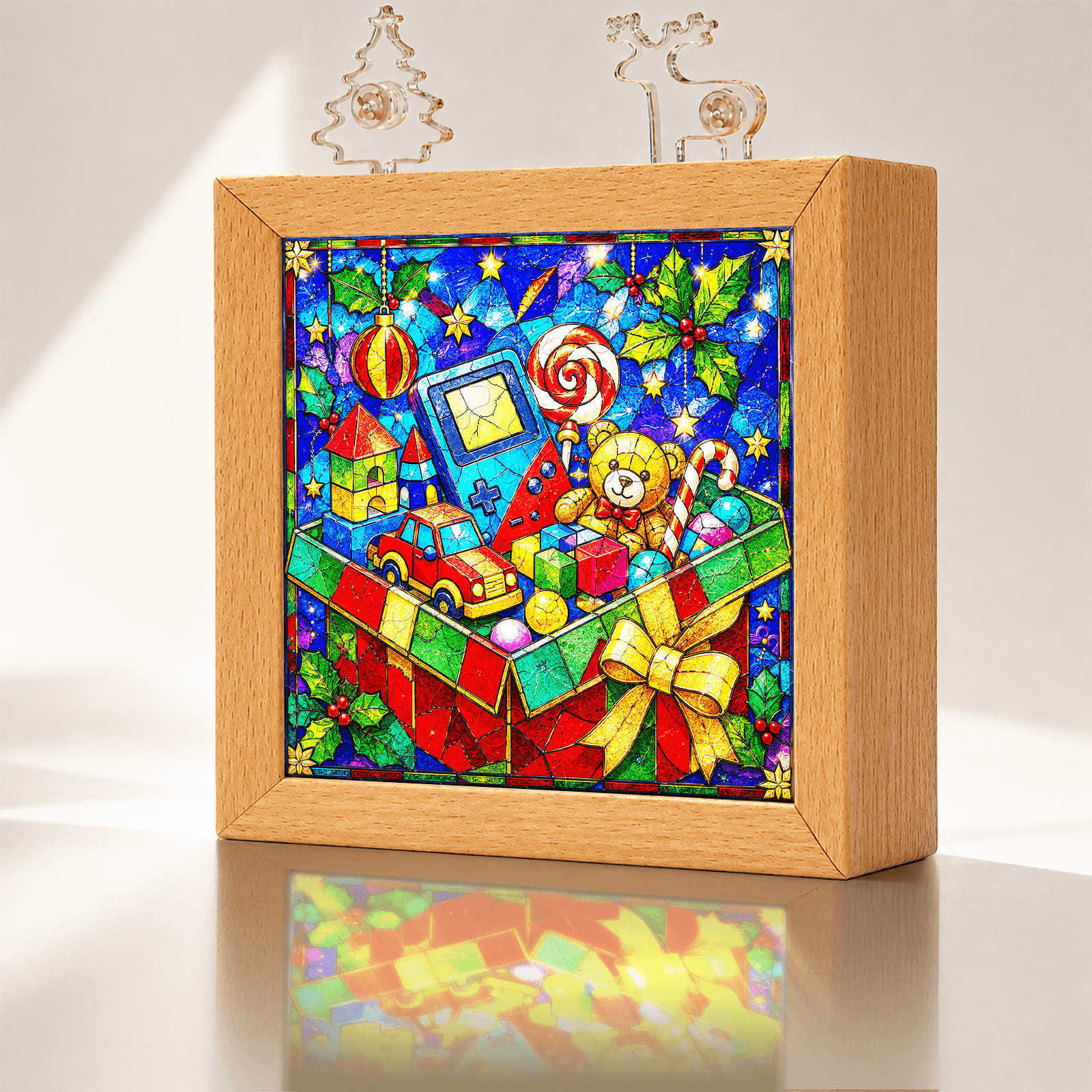 Acrylic Puzzle Night Light -Christmas Gift Box