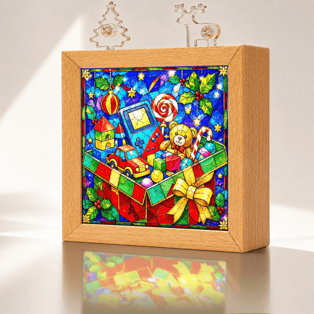 Acrylic Puzzle Night Light -Christmas Gift Box