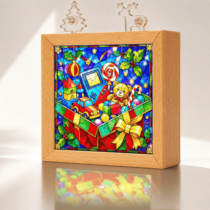 Acrylic Puzzle Night Light -Christmas Gift Box