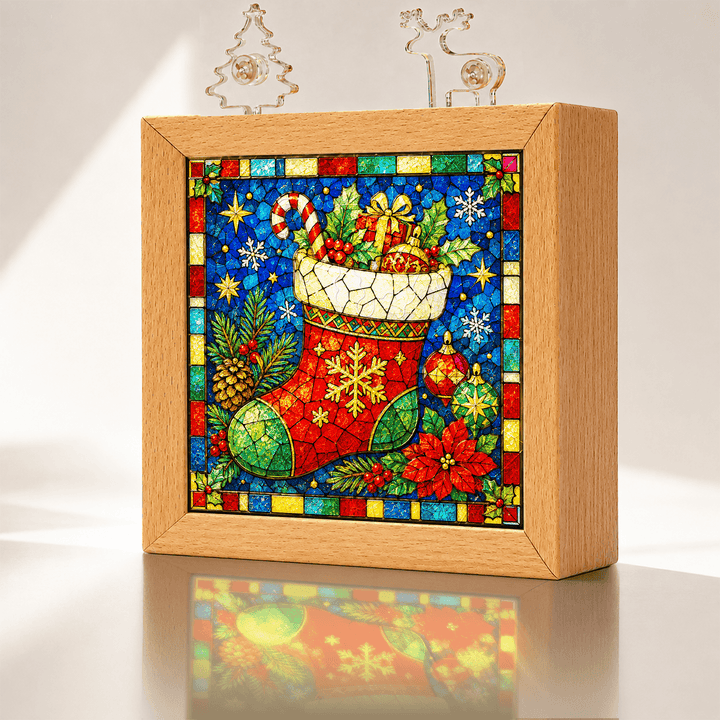 Acrylic Puzzle Night Light - Christmas Stocking for Gifts