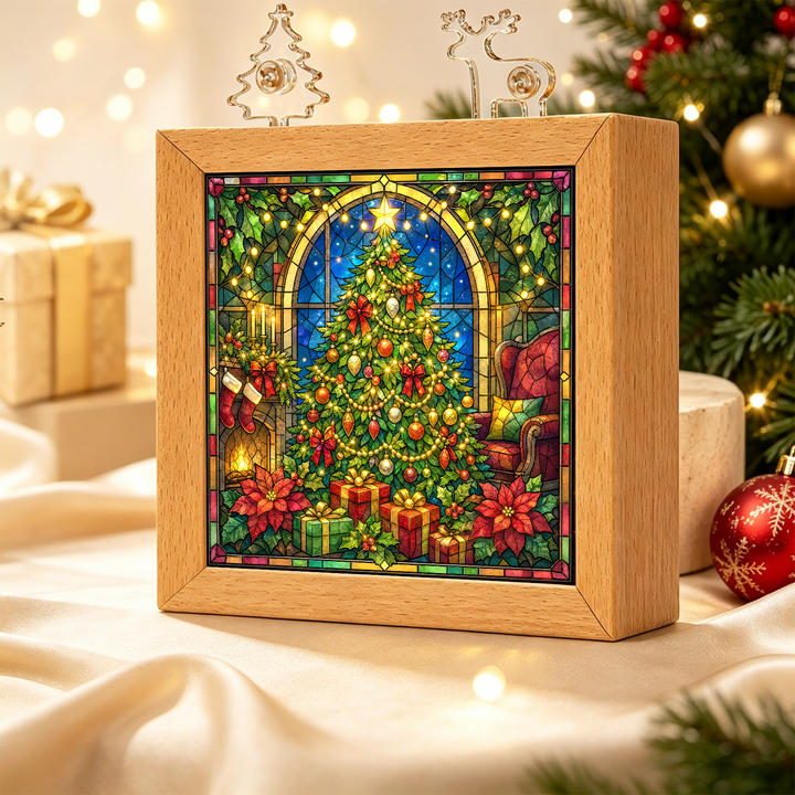 Acrylic Puzzle Night Light - Luminous Christmas Tree