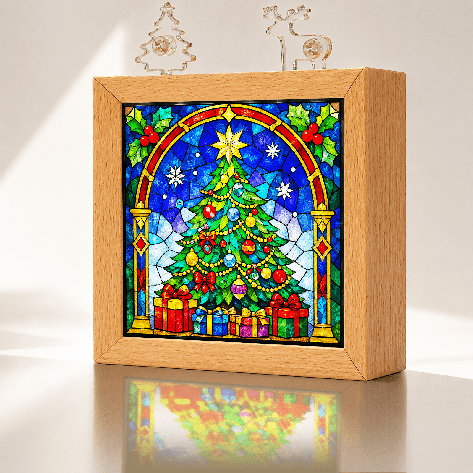 Acrylic Puzzle Night Light - Beautiful Christmas Tree