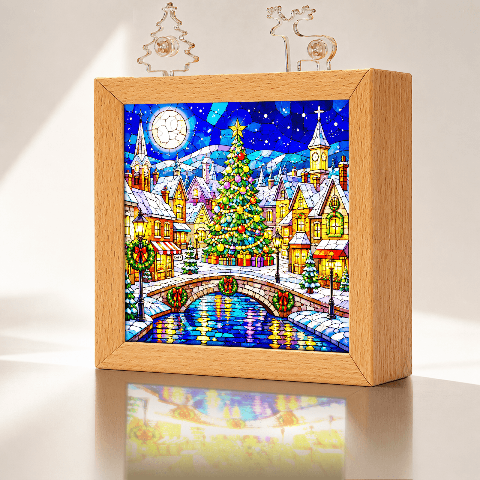 Acrylic Puzzle Night Light - Christmas Tree