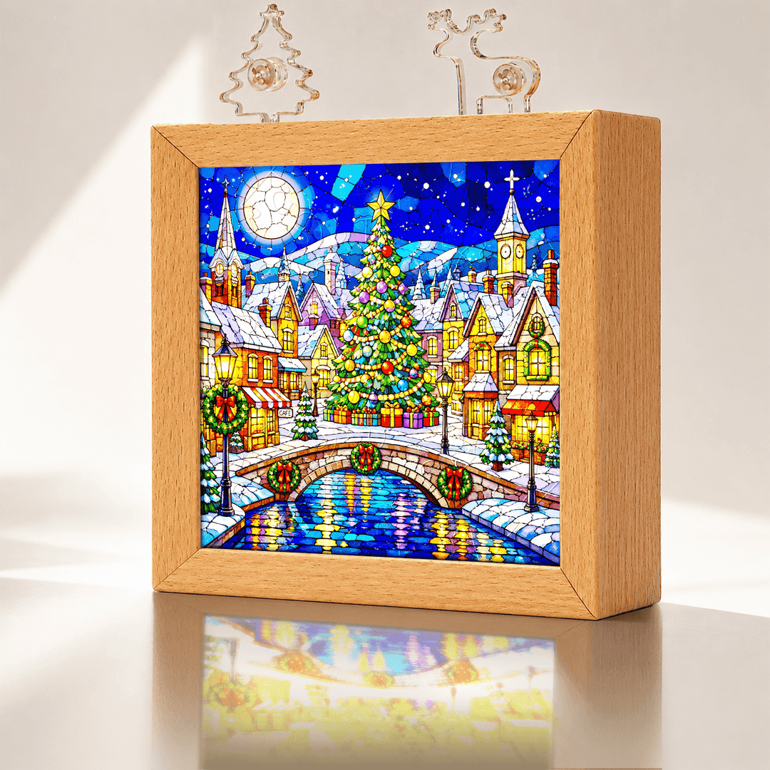 Acrylic Puzzle Night Light - Christmas Tree
