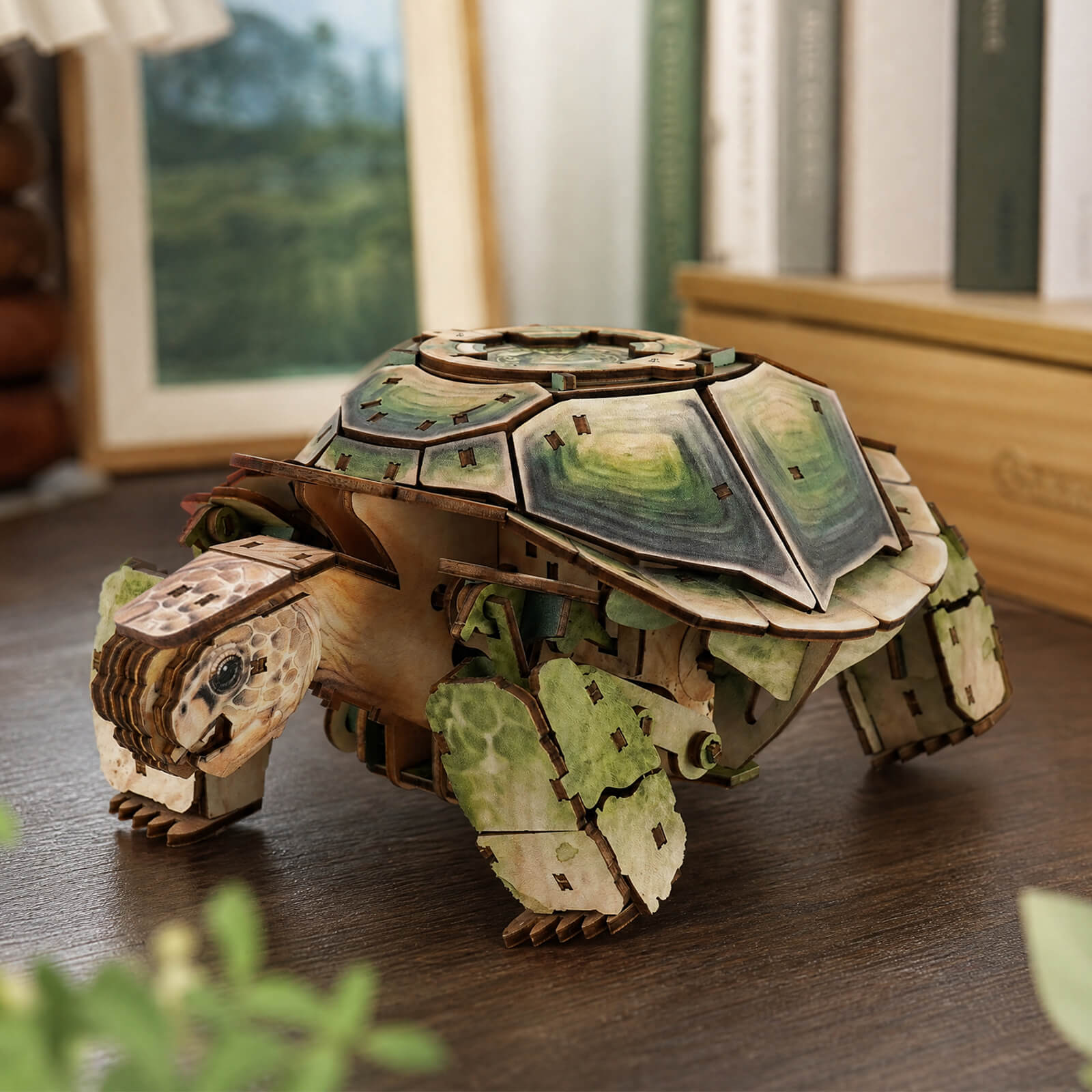 3D Wooden Mechanical Kit - Land Tortoise