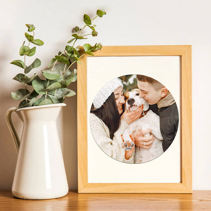 Puzzle en bois avec photo personnalisée, cadeau souvenir commémoratif pour la fête des mères