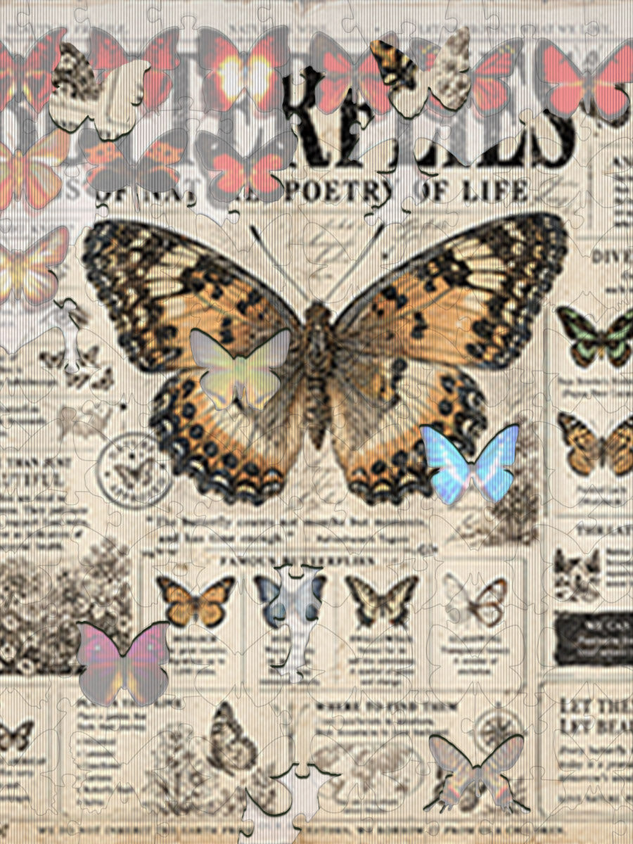 Schmetterlingsjournal - Morphendes Lentikularpuzzle