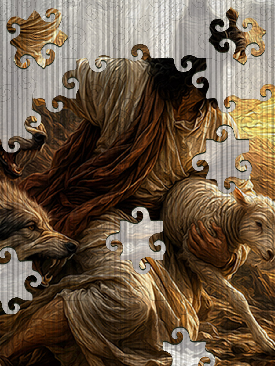 Jesus' sheep - Morphing Lenticular Puzzle