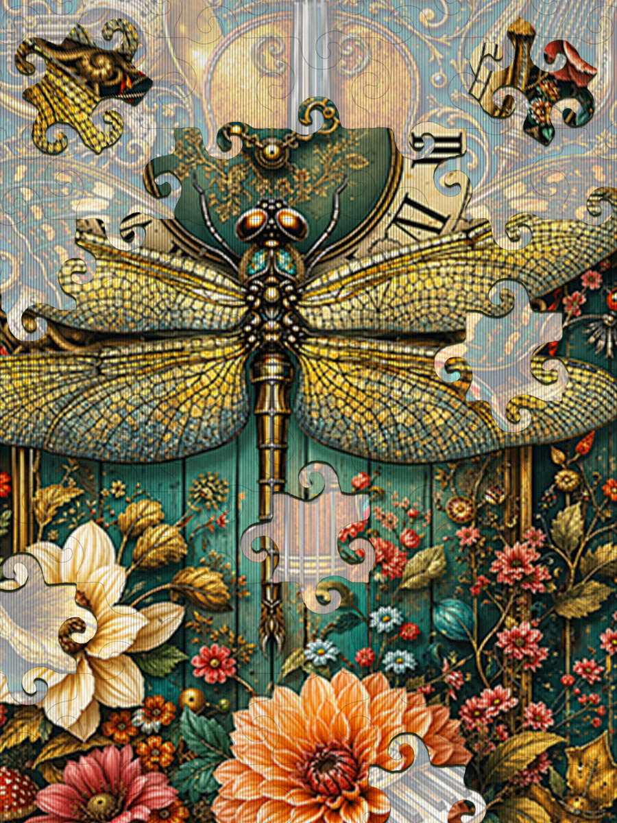 Poésie des insectes - Puzzle lenticulaire morphing