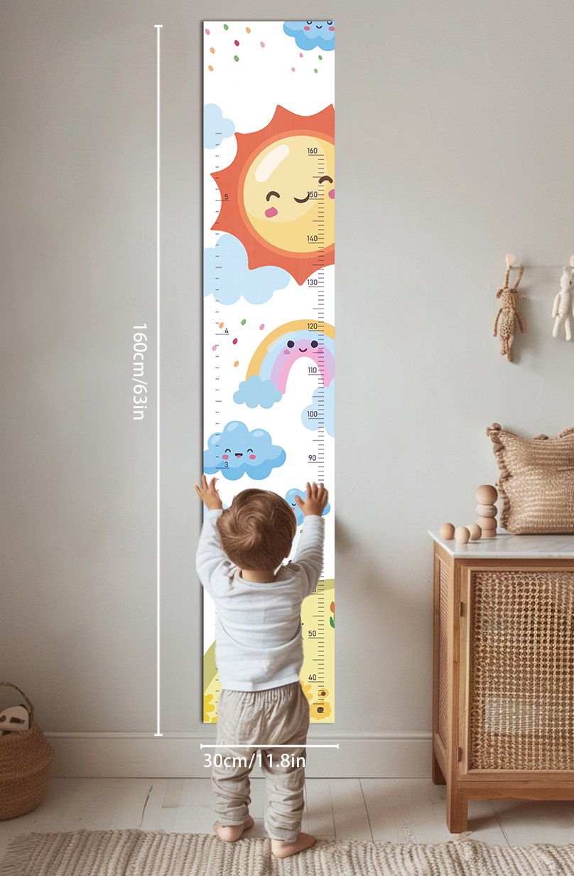 Personalized Wooden Rainbow Growth Chart Height Ruler Clearance Sale