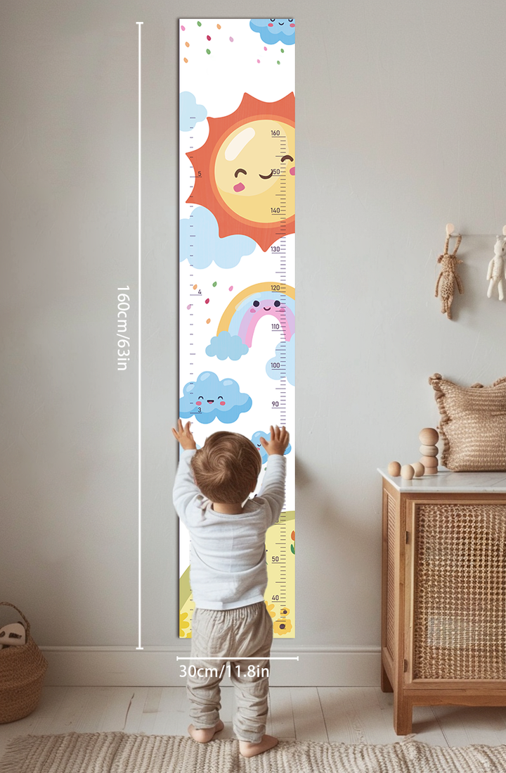 Personalized Wooden Rainbow Growth Chart Height Ruler Clearance Sale