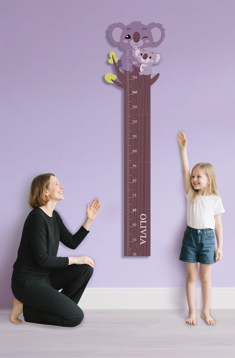 Personalized Wooden Koala Growth Chart Ruler