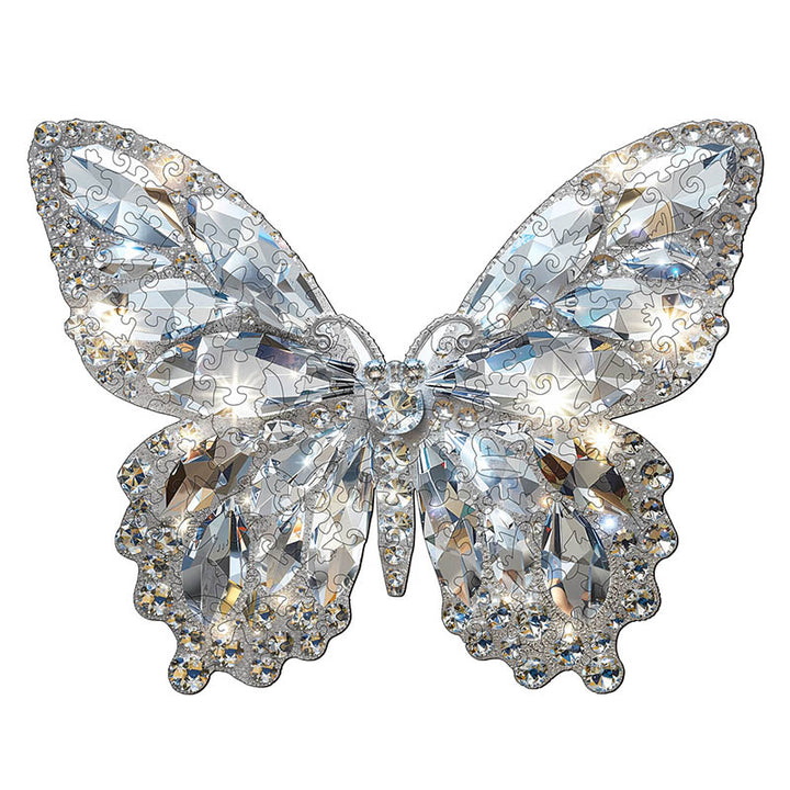 Diamond Butterfly Wooden Jigsaw Puzzle