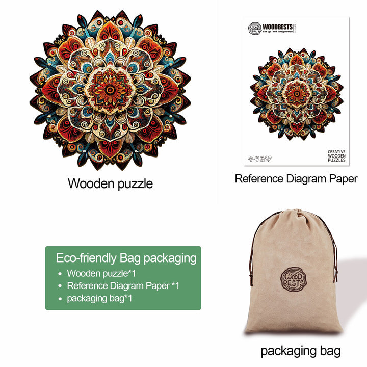 Mandala-6 Wooden Jigsaw Puzzle