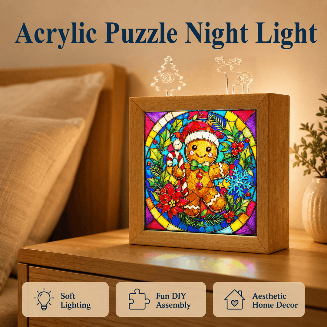 Acrylic Puzzle Night Light - Candy Baby