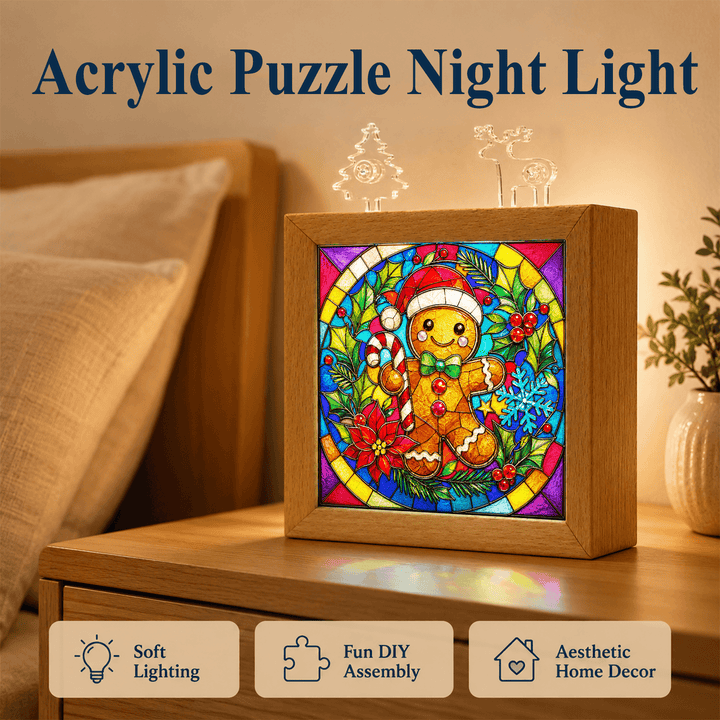 Acrylic Puzzle Night Light - Candy Baby
