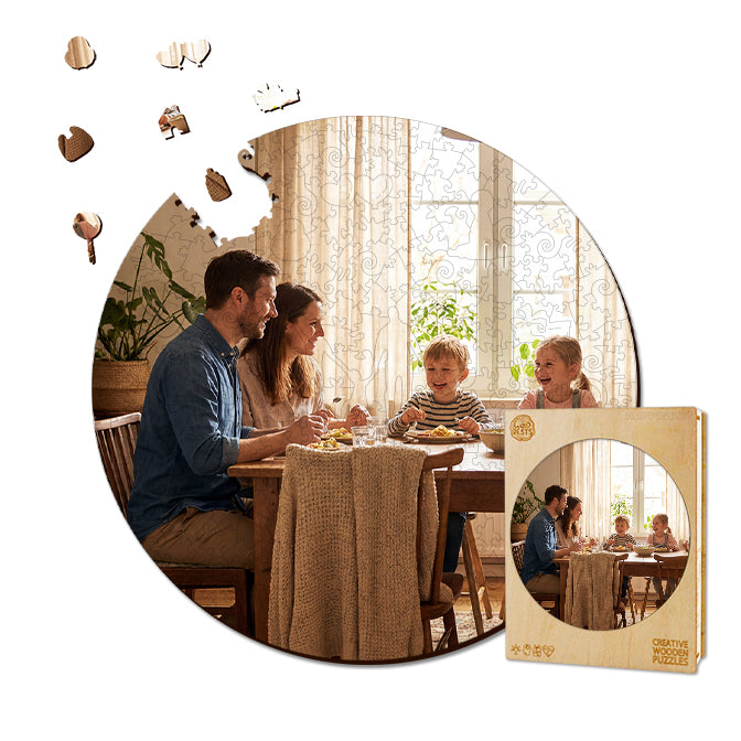 Rompecabezas de Madera Personalizado - Tema Familiar