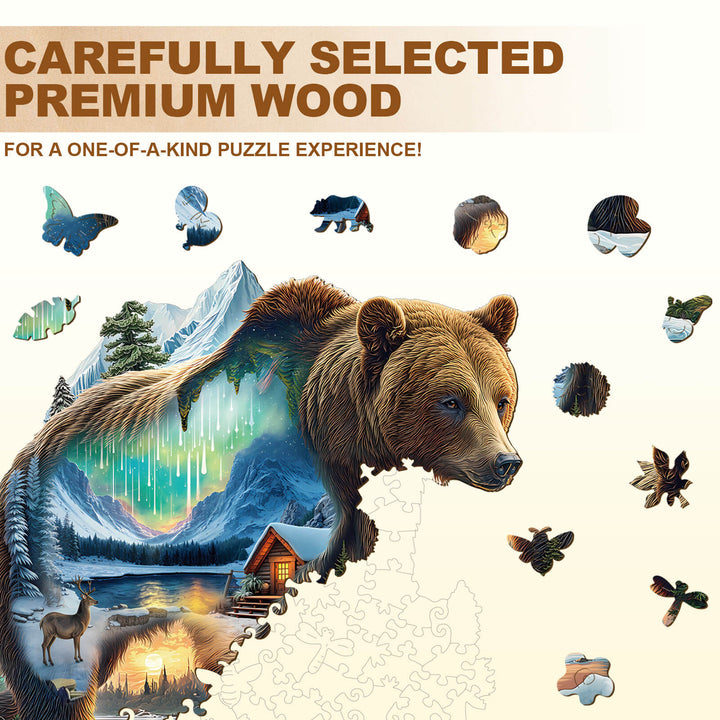 Aurora Bear Wooden Jigsaw Puzzle