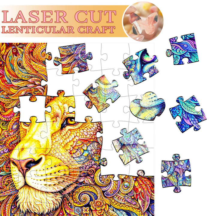 The Lion Within - Morphing Lenticular Puzzle