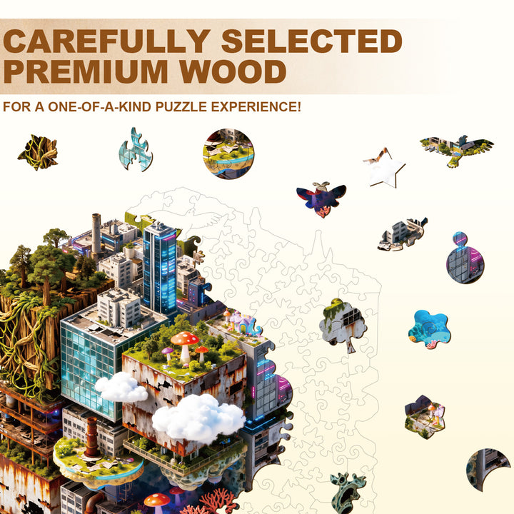 Shifting City Wooden Jigsaw Puzzle