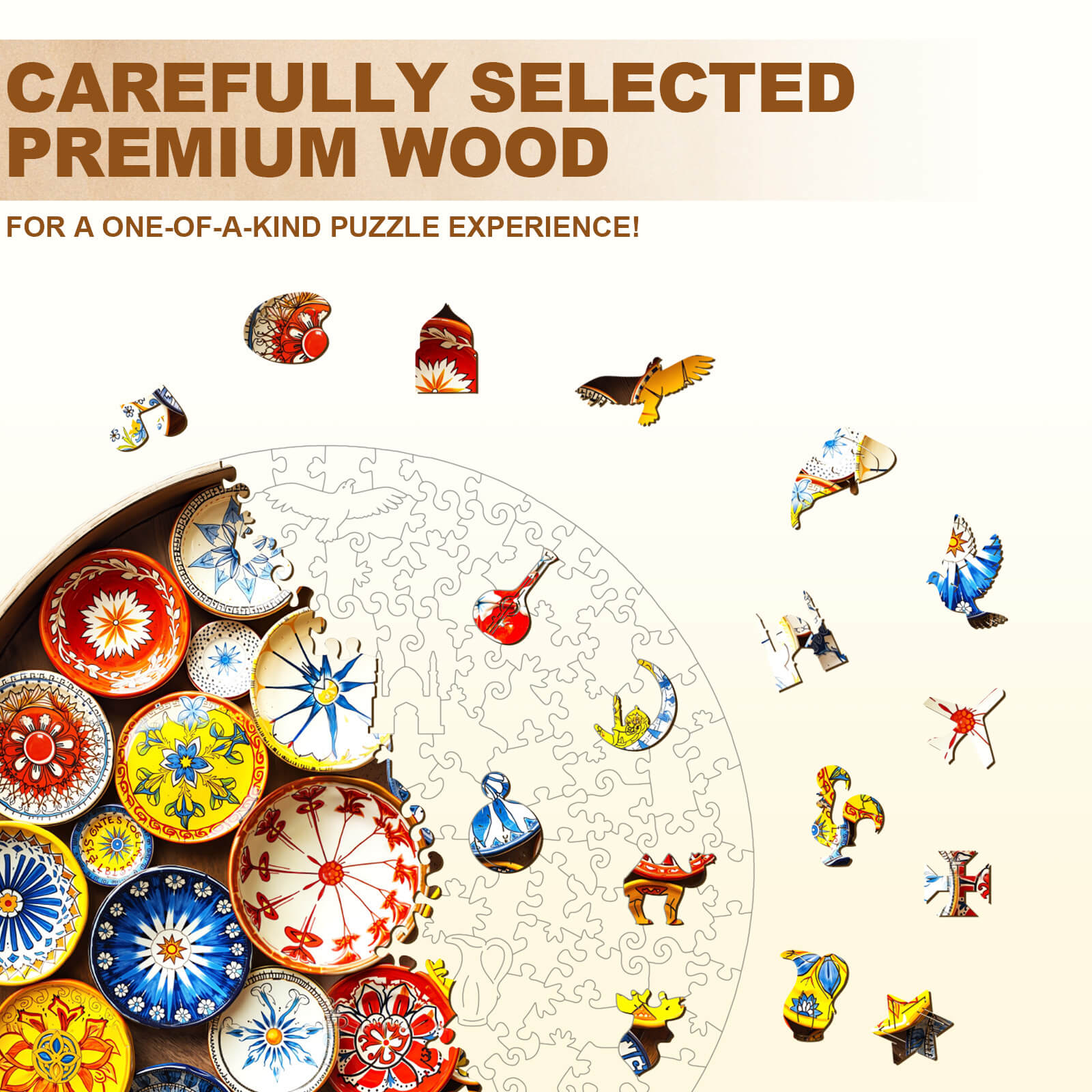 Puzzle en bois de carreaux andalous – Espagne