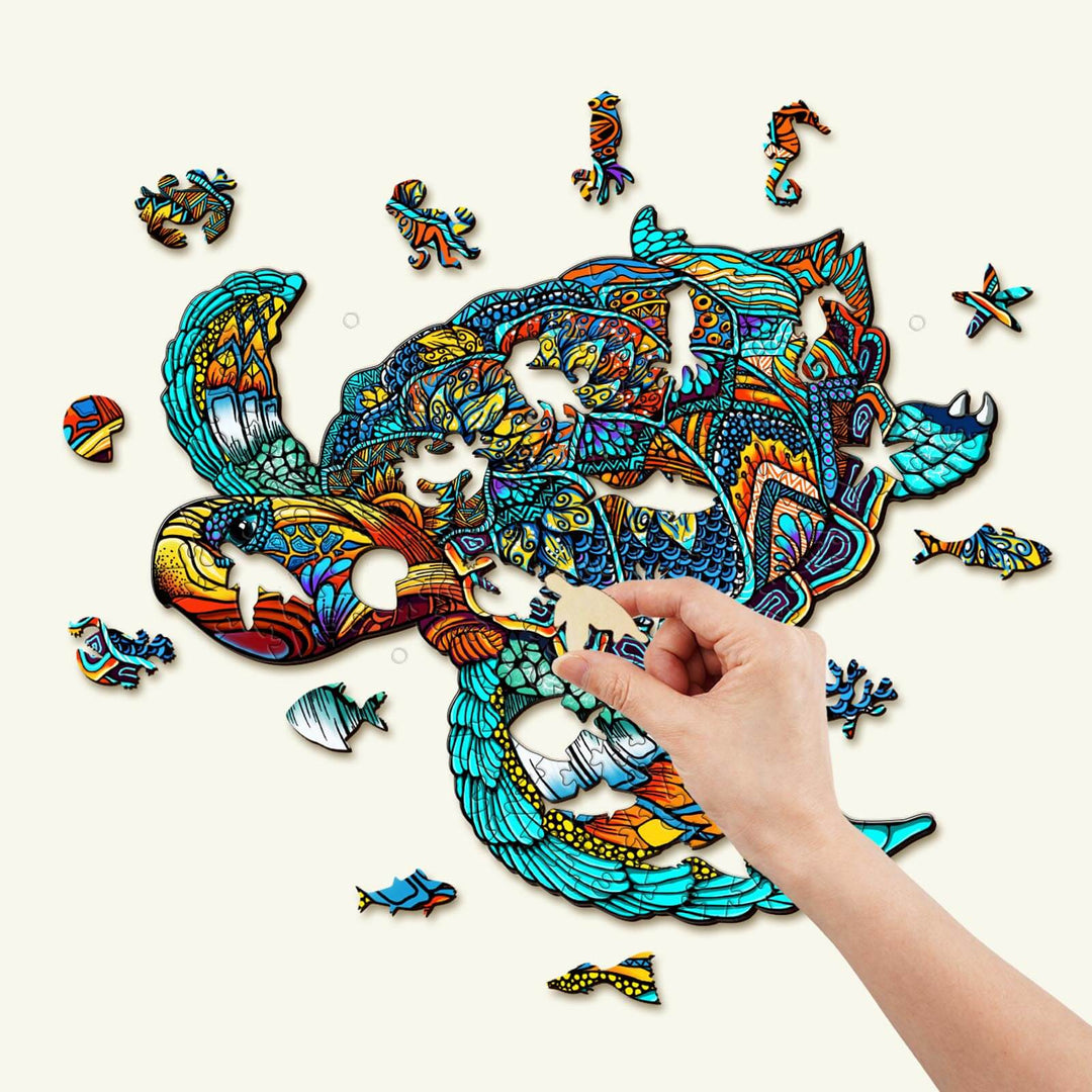 Resolute Turtle Wooden Jigsaw Puzzle