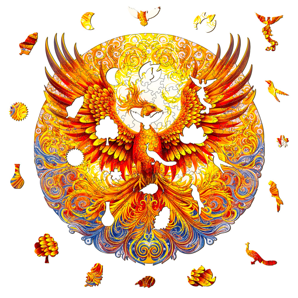 Noble Phoenix Wooden Jigsaw Puzzle-Woodbests