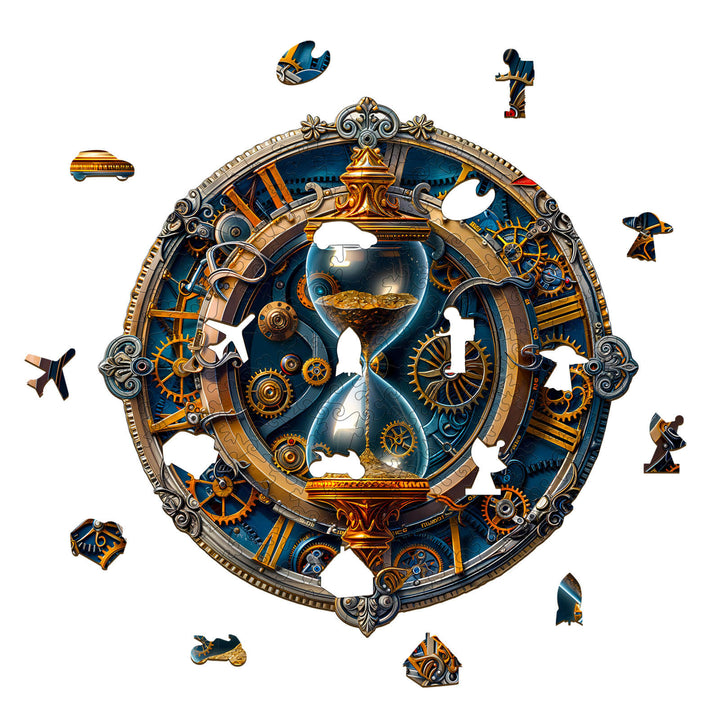 Mechanical hourglass  Wooden Jigsaw Puzzle