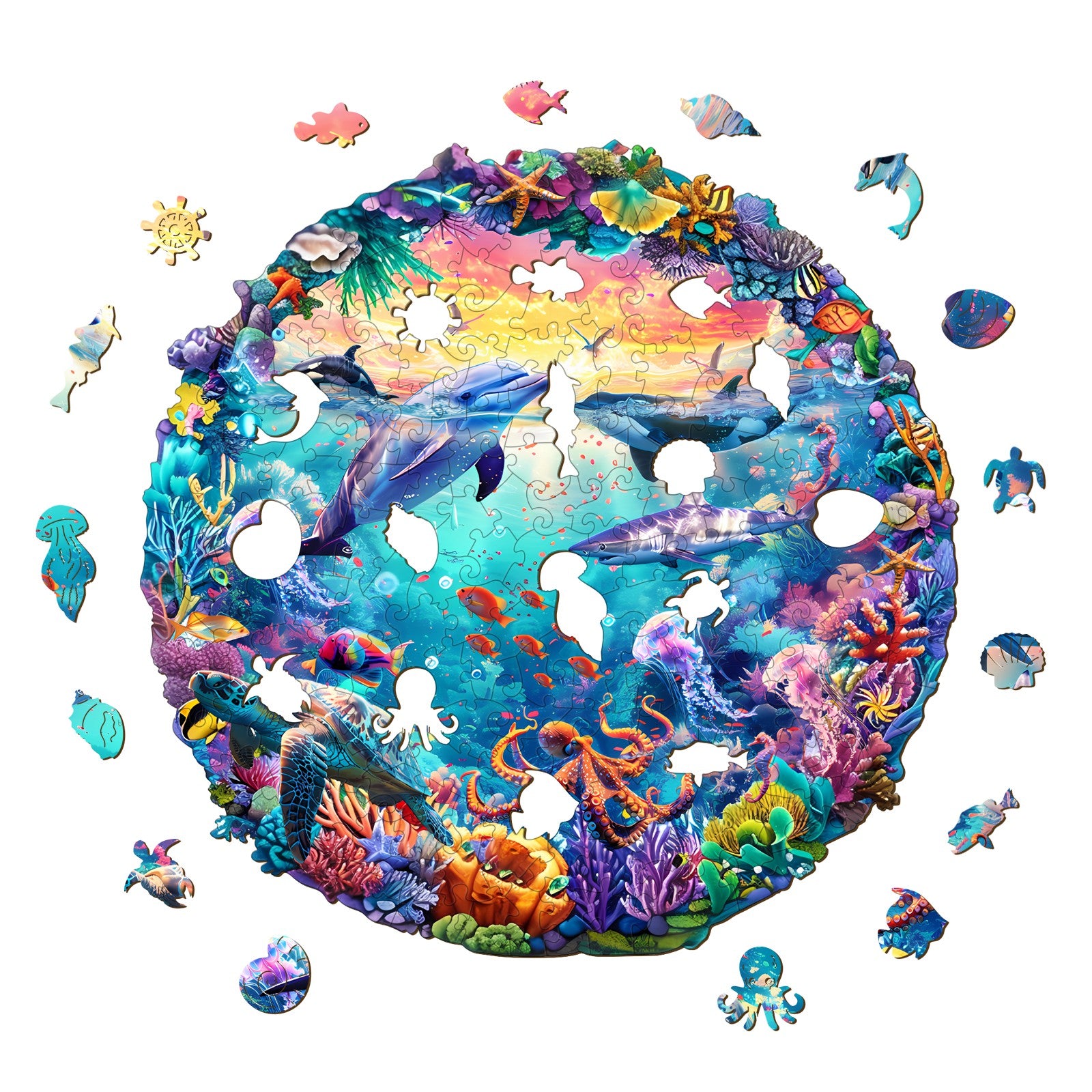 Sea World Wooden Jigsaw Puzzle