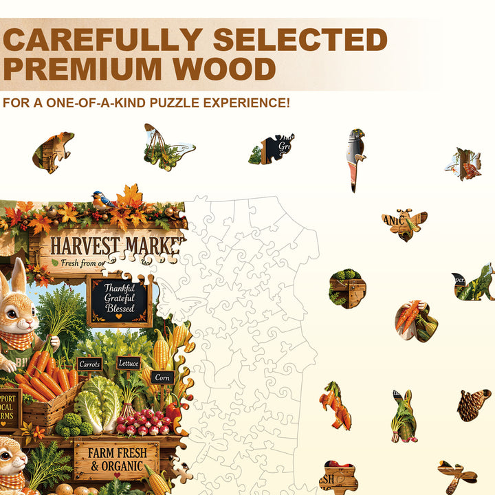 Fresh Market Wooden Jigsaw Puzzle