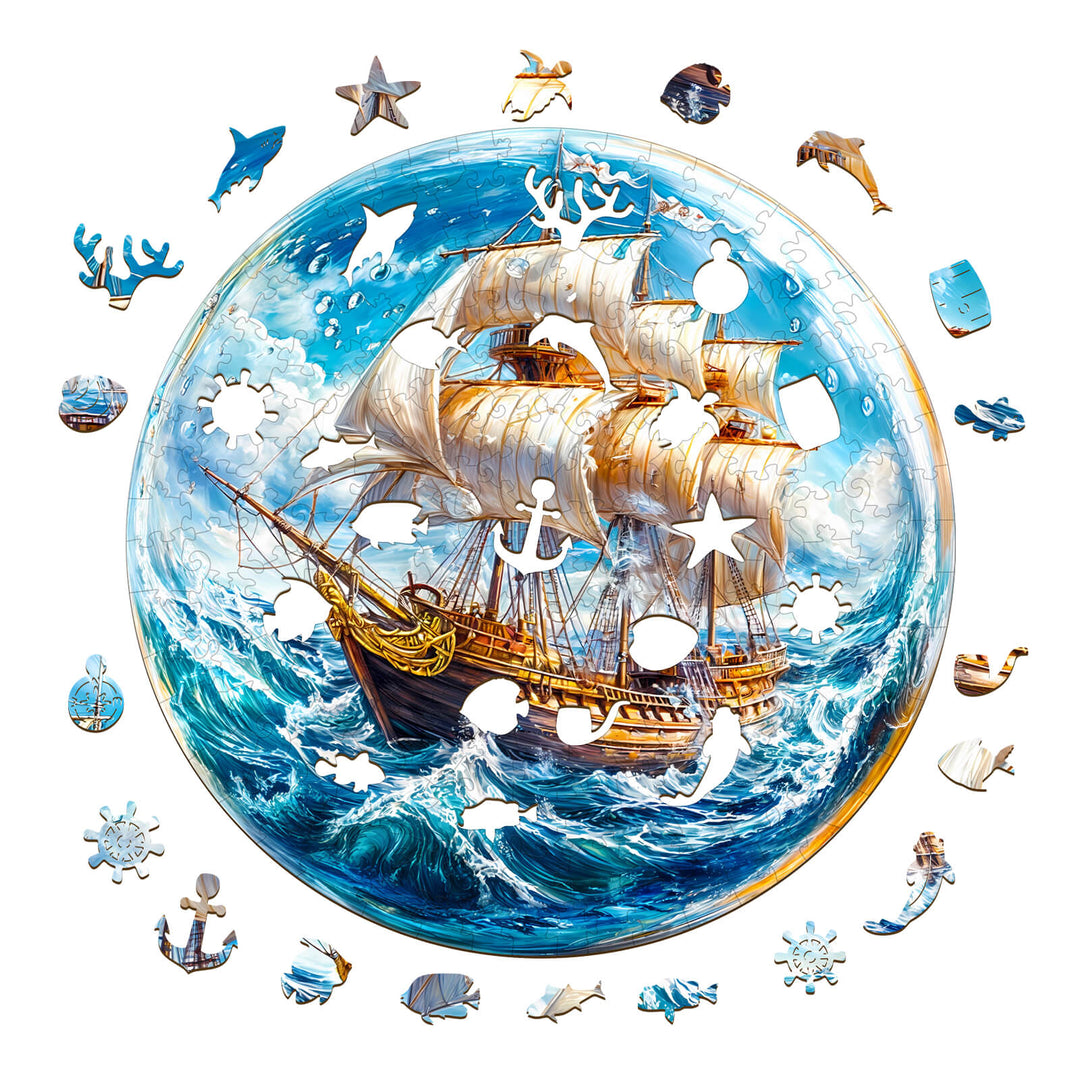 Ship of Hope Wooden Jigsaw Puzzle