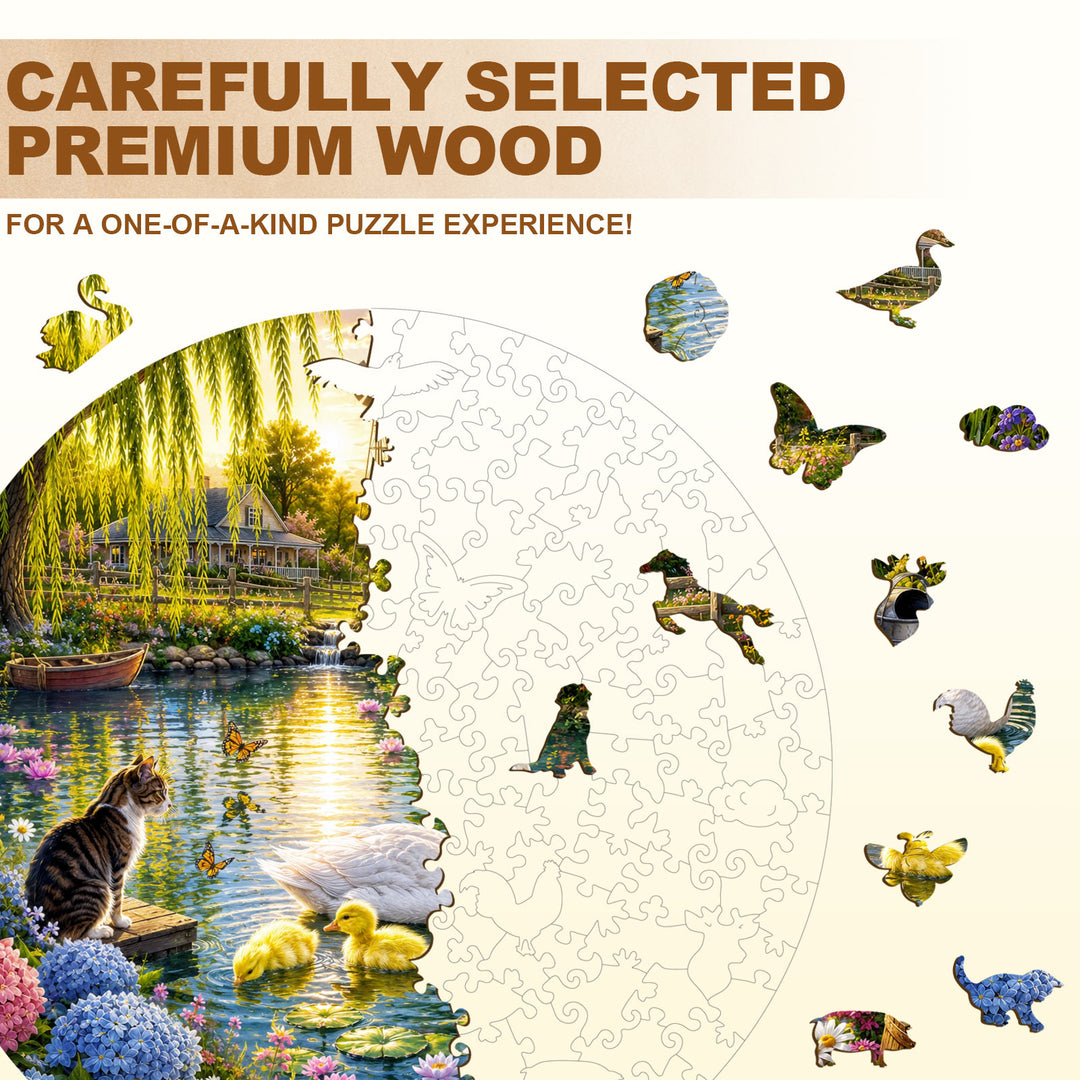 Willow Pond Dreams Wooden Jigsaw Puzzle